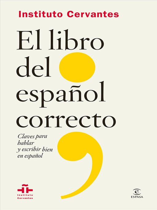 Cover image for El libro del español correcto